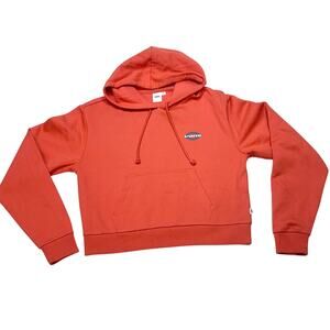 Vans Off The Wall Classic Hoodie Pullover Women Small Orange Sweater Sweatshirt